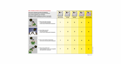 Echelle de l'état de stress post-traumatique en FALC